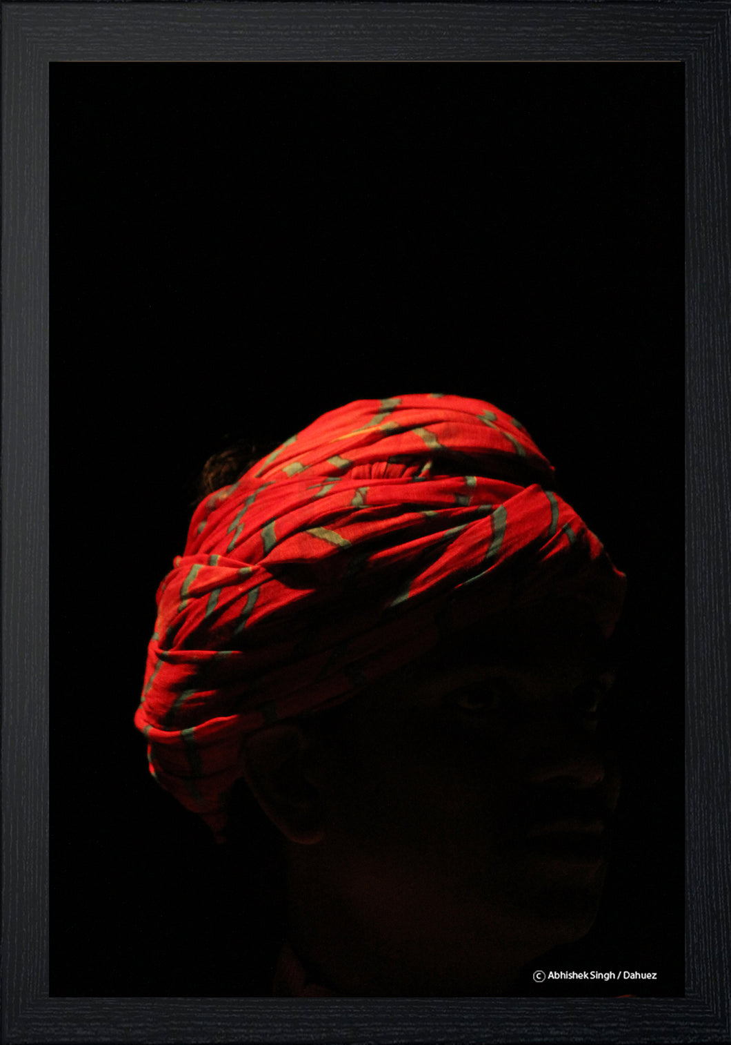 Red Turban by Abhishek Singh